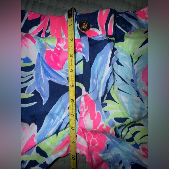 Lilly Pulitzer Women's Madeira Pants High Tide Navy Tropic Multi Size 2. VGUC - Picture 7 of 14